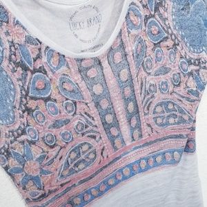 Lucky Brand Tops - Lucky Brand size M top, washed look blue and grey Lucky Brand Tops - Lucky Brand size M top, washed look blue and grey